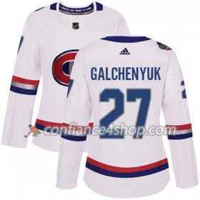 Adidas Maillot de Hockey Montreal Canadiens Alex Galchenyuk 27 2017-2018 Blanc Classic Authentic - Femme